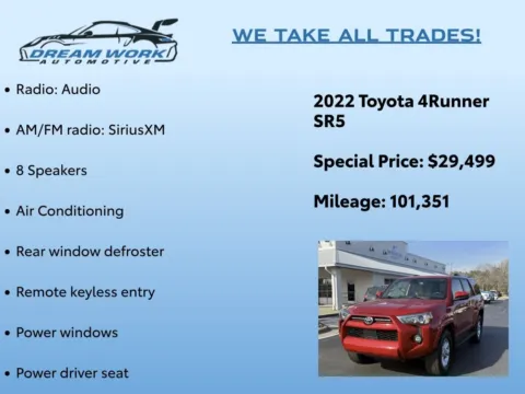 Photos of 2022 Toyota 4Runner SR5 for sale in Charlotte, NC at Dream Work Automotive