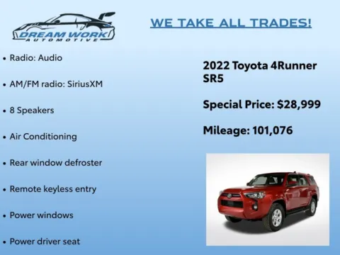 Photos of 2022 Toyota 4Runner SR5 for sale in Charlotte, NC at Dream Work Automotive