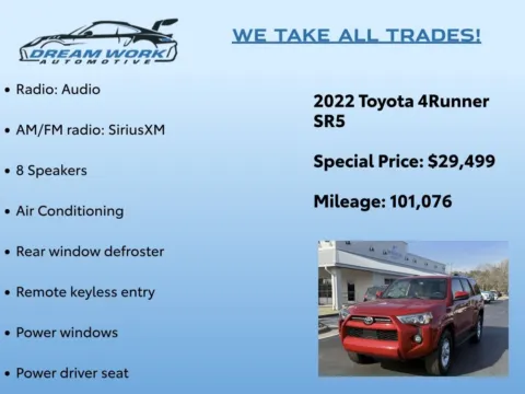 Photos of 2022 Toyota 4Runner SR5 for sale in Charlotte, NC at Dream Work Automotive