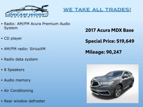 Photos of 2017 Acura MDX 3.5L for sale in Charlotte, NC at Dream Work Automotive