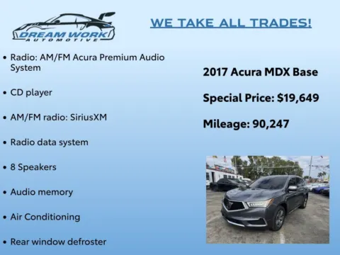 Photos of 2017 Acura MDX 3.5L for sale in Charlotte, NC at Dream Work Automotive