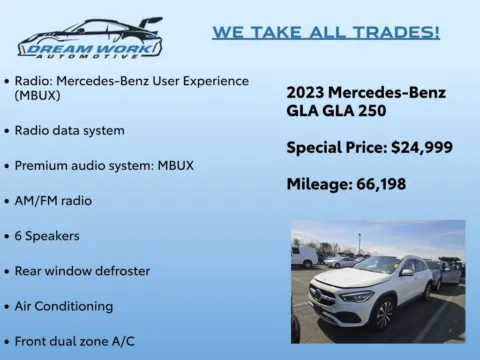 Photos of 2023 Mercedes-Benz GLA 250 for sale in Charlotte, NC at Dream Work Automotive