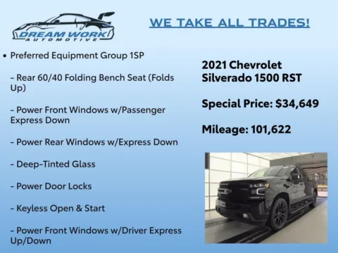 Photos of 2021 Chevrolet Silverado 1500 RST for sale in Charlotte, NC at Dream Work Automotive