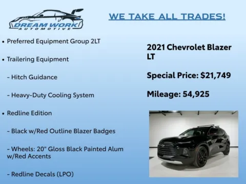 Photos of 2021 Chevrolet Blazer LT for sale in Charlotte, NC at Dream Work Automotive