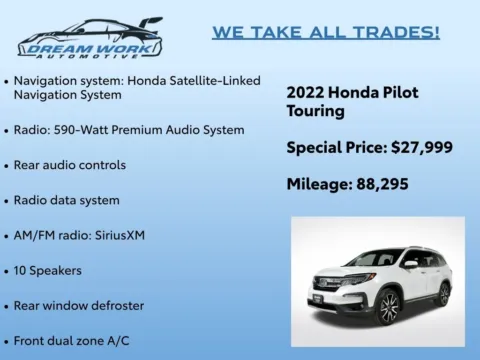 Photos of 2022 Honda Pilot Touring for sale in Charlotte, NC at Dream Work Automotive