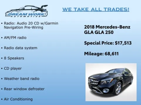 Photos of 2018 Mercedes-Benz GLA 250 for sale in Charlotte, NC at Dream Work Automotive