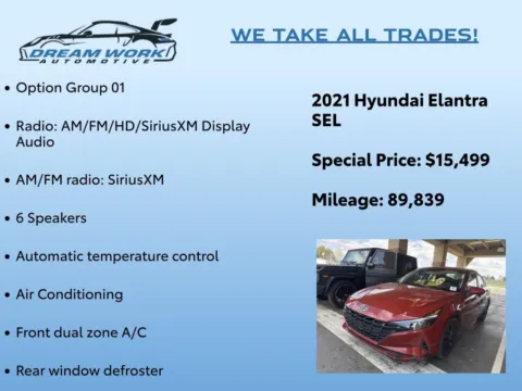 Photos of 2021 Hyundai Elantra SEL for sale in Charlotte, NC at Dream Work Automotive