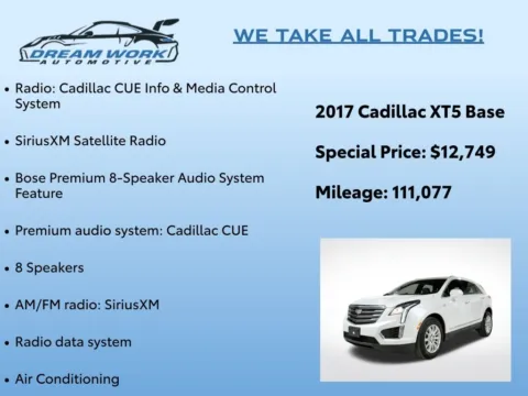 Photos of 2017 Cadillac XT5 for sale in Charlotte, NC at Dream Work Automotive
