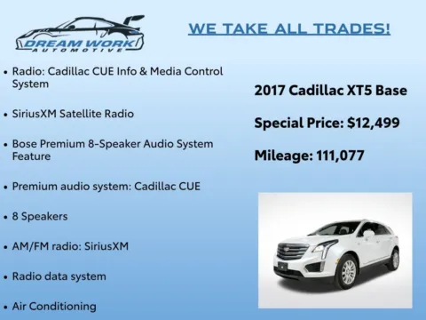 Photos of 2017 Cadillac XT5 for sale in Charlotte, NC at Dream Work Automotive
