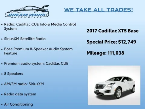 Photos of 2017 Cadillac XT5 for sale in Charlotte, NC at Dream Work Automotive