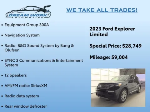 Photos of 2023 Ford Explorer Limited for sale in Charlotte, NC at Dream Work Automotive