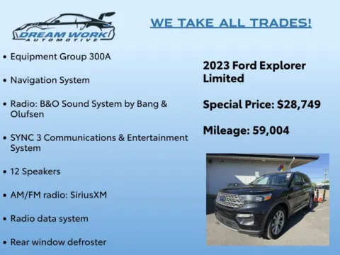 Photos of 2023 Ford Explorer Limited for sale in Charlotte, NC at Dream Work Automotive