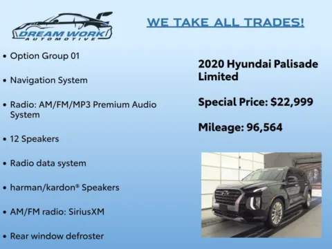 Photos of 2020 Hyundai Palisade Limited for sale in Charlotte, NC at Dream Work Automotive