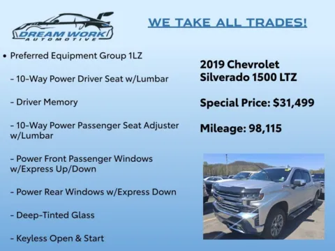 Photos of 2019 Chevrolet Silverado 1500 LTZ for sale in Charlotte, NC at Dream Work Automotive
