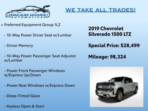 Photos of 2019 Chevrolet Silverado 1500 LTZ for sale in Charlotte, NC at Dream Work Automotive