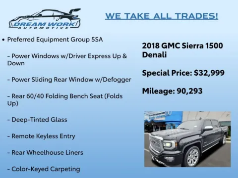 Photos of 2018 GMC Sierra 1500 Denali for sale in Charlotte, NC at Dream Work Automotive