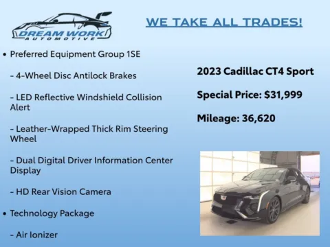 Photos of 2023 Cadillac CT4 Sport for sale in Charlotte, NC at Dream Work Automotive