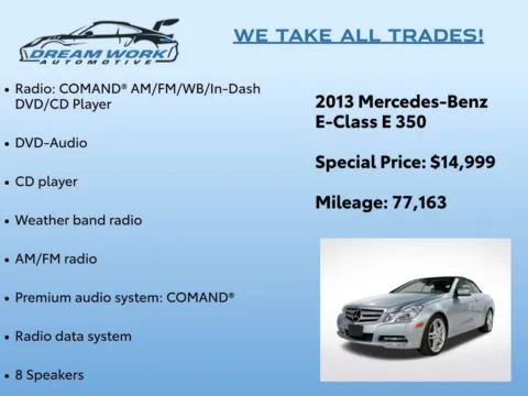 Photos of 2013 Mercedes-Benz E-Class E 350 for sale in Charlotte, NC at Dream Work Automotive