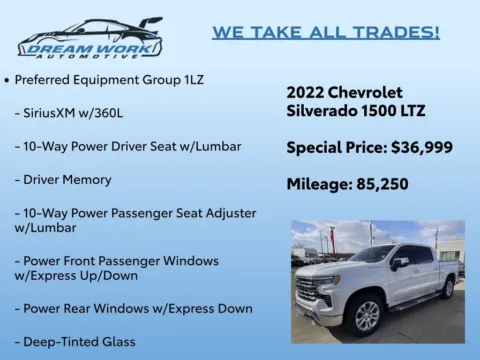 Photos of 2022 Chevrolet Silverado 1500 LTZ for sale in Charlotte, NC at Dream Work Automotive