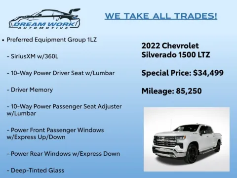 Photos of 2022 Chevrolet Silverado 1500 LTZ for sale in Charlotte, NC at Dream Work Automotive