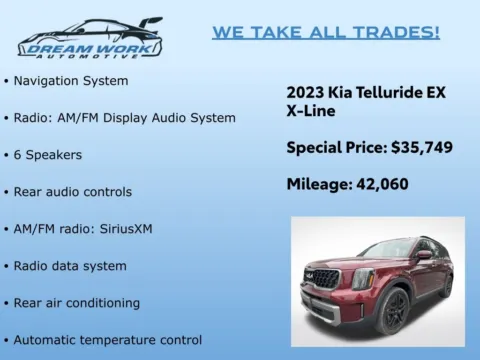 Photos of 2023 Kia Telluride EX X-Line for sale in Charlotte, NC at Dream Work Automotive
