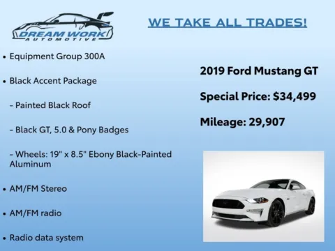 Photos of 2019 Ford Mustang GT for sale in Charlotte, NC at Dream Work Automotive