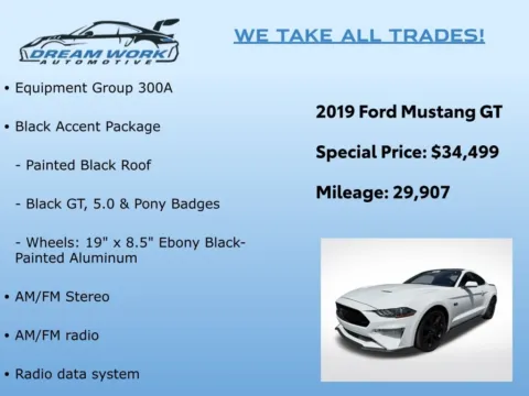 Photos of 2019 Ford Mustang GT for sale in Charlotte, NC at Dream Work Automotive