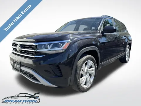 Black 2021 Volkswagen Atlas 3.6L V6 SE w/Technology for sale in Charlotte, NC