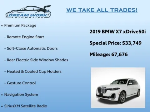 Photos of 2019 BMW X7 xDrive50i for sale in Charlotte, NC at Dream Work Automotive