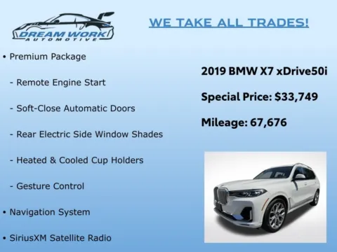 Photos of 2019 BMW X7 xDrive50i for sale in Charlotte, NC at Dream Work Automotive