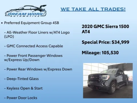 Photos of 2020 GMC Sierra 1500 AT4 for sale in Charlotte, NC at Dream Work Automotive