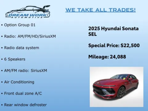 Photos of 2025 Hyundai Sonata SEL for sale in Charlotte, NC at Dream Work Automotive