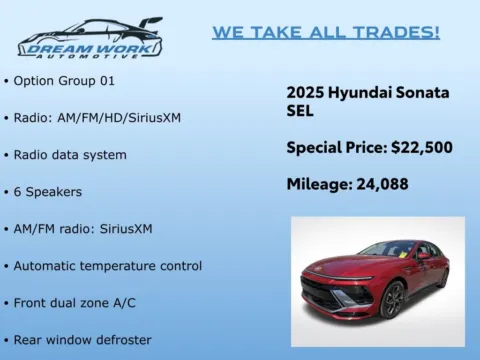 Photos of 2025 Hyundai Sonata SEL for sale in Charlotte, NC at Dream Work Automotive