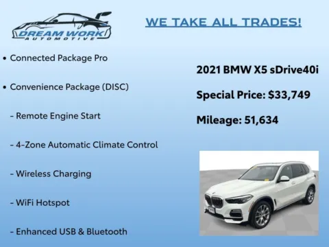 Photos of 2021 BMW X5 sDrive40i for sale in Charlotte, NC at Dream Work Automotive