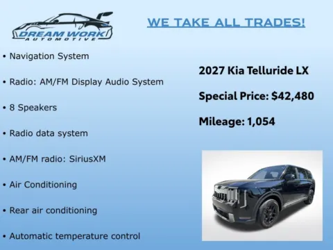 Photos of 2027 Kia Telluride LX for sale in Charlotte, NC at Dream Work Automotive