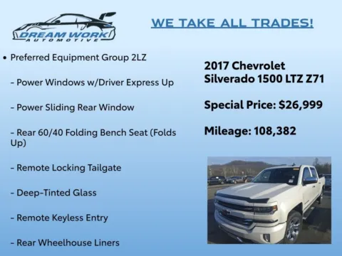 Photos of 2017 Chevrolet Silverado 1500 LTZ for sale in Charlotte, NC at Dream Work Automotive