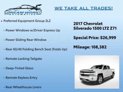 Photos of 2017 Chevrolet Silverado 1500 LTZ for sale in Charlotte, NC at Dream Work Automotive