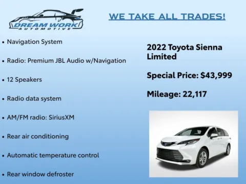 Photos of 2022 Toyota Sienna Limited for sale in Charlotte, NC at Dream Work Automotive