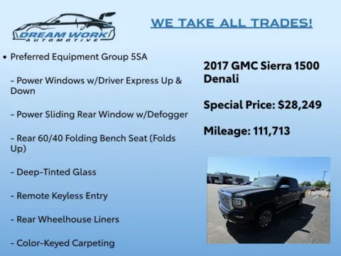 Photos of 2017 GMC Sierra 1500 Denali for sale in Charlotte, NC at Dream Work Automotive
