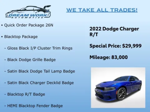 Photos of 2022 Dodge Charger R/T for sale in Charlotte, NC at Dream Work Automotive