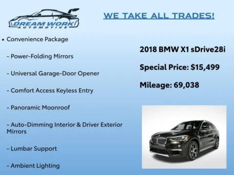 Photos of 2018 BMW X1 sDrive28i for sale in Charlotte, NC at Dream Work Automotive
