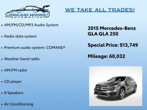 Photos of 2015 Mercedes-Benz GLA 250 for sale in Charlotte, NC at Dream Work Automotive