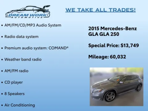 Photos of 2015 Mercedes-Benz GLA 250 for sale in Charlotte, NC at Dream Work Automotive