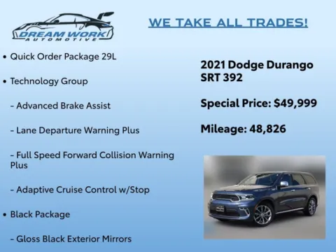Photos of 2021 Dodge Durango SRT 392 for sale in Charlotte, NC at Dream Work Automotive