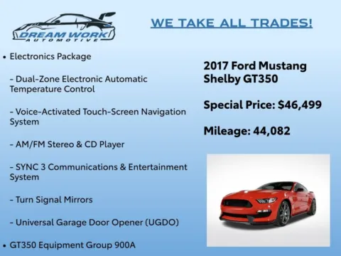 Photos of 2017 Ford Mustang Shelby GT350 for sale in Charlotte, NC at Dream Work Automotive