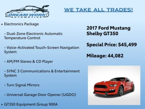 Photos of 2017 Ford Mustang Shelby GT350 for sale in Charlotte, NC at Dream Work Automotive