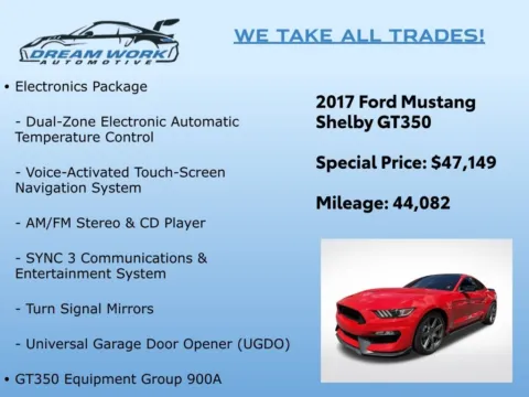 Photos of 2017 Ford Mustang Shelby GT350 for sale in Charlotte, NC at Dream Work Automotive