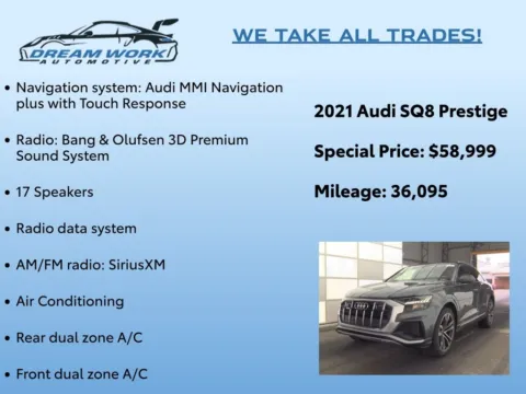 Photos of 2021 Audi SQ8 4.0T Prestige for sale in Charlotte, NC at Dream Work Automotive