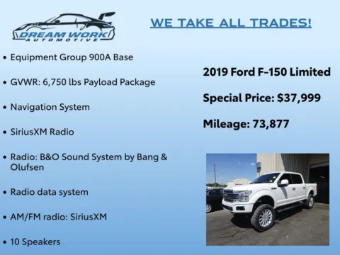 Photos of 2019 Ford F-150 Limited for sale in Charlotte, NC at Dream Work Automotive