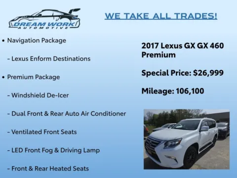 Photos of 2017 Lexus GX 460 for sale in Charlotte, NC at Dream Work Automotive